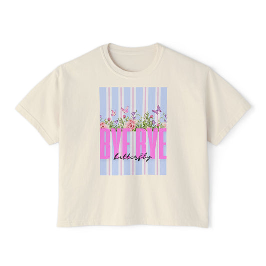 Women's Boxy Bye Bye Butterfly Tee