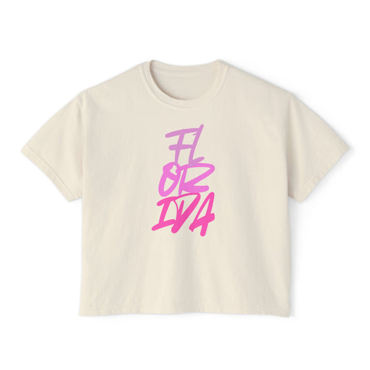 Women's Boxy Florida Tee | FL Cute Tee