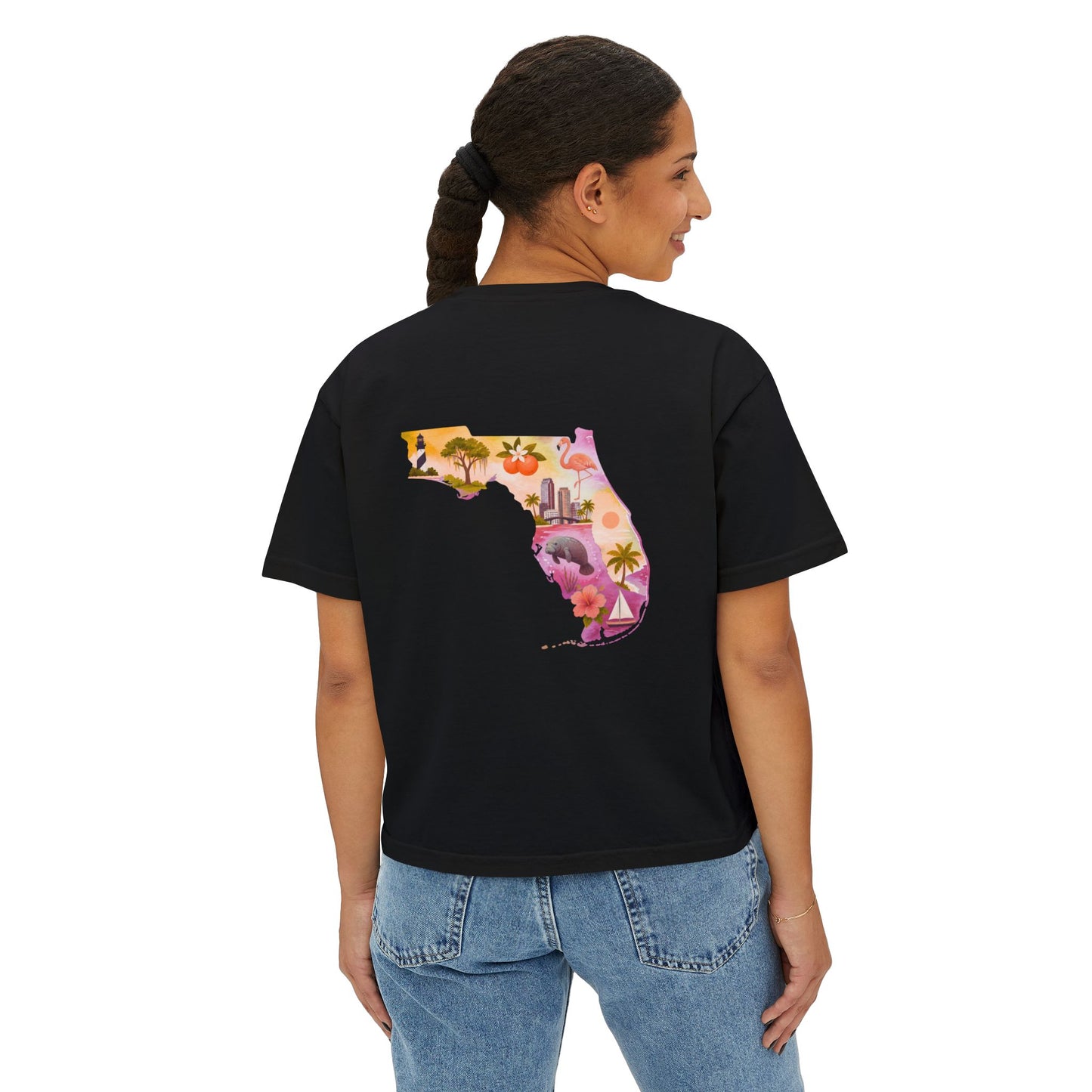 Women's Boxy Florida Tee | FL Cute Tee