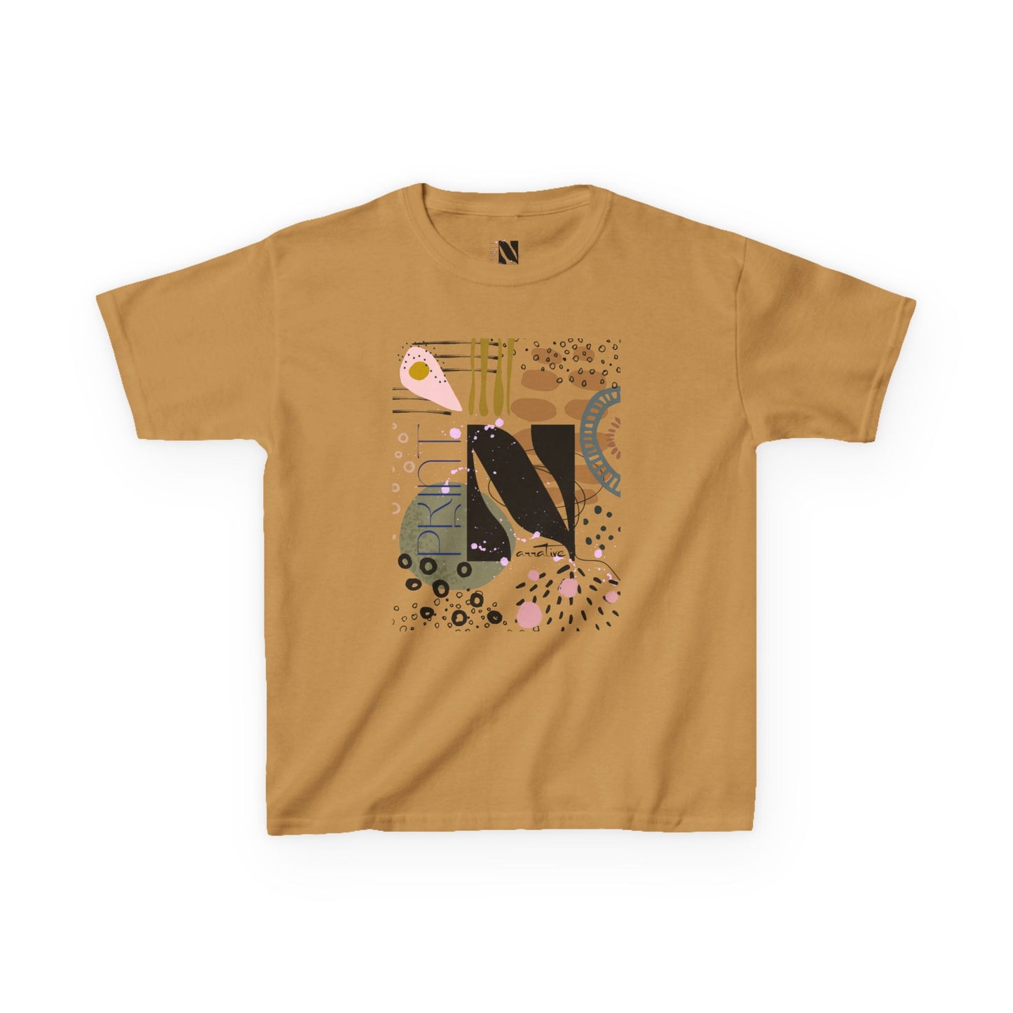 Kids Play All Day Print Narrative Brand Tee