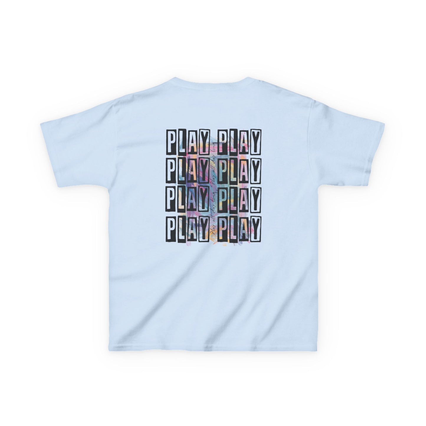 Kids Play All Day Print Narrative Brand Tee