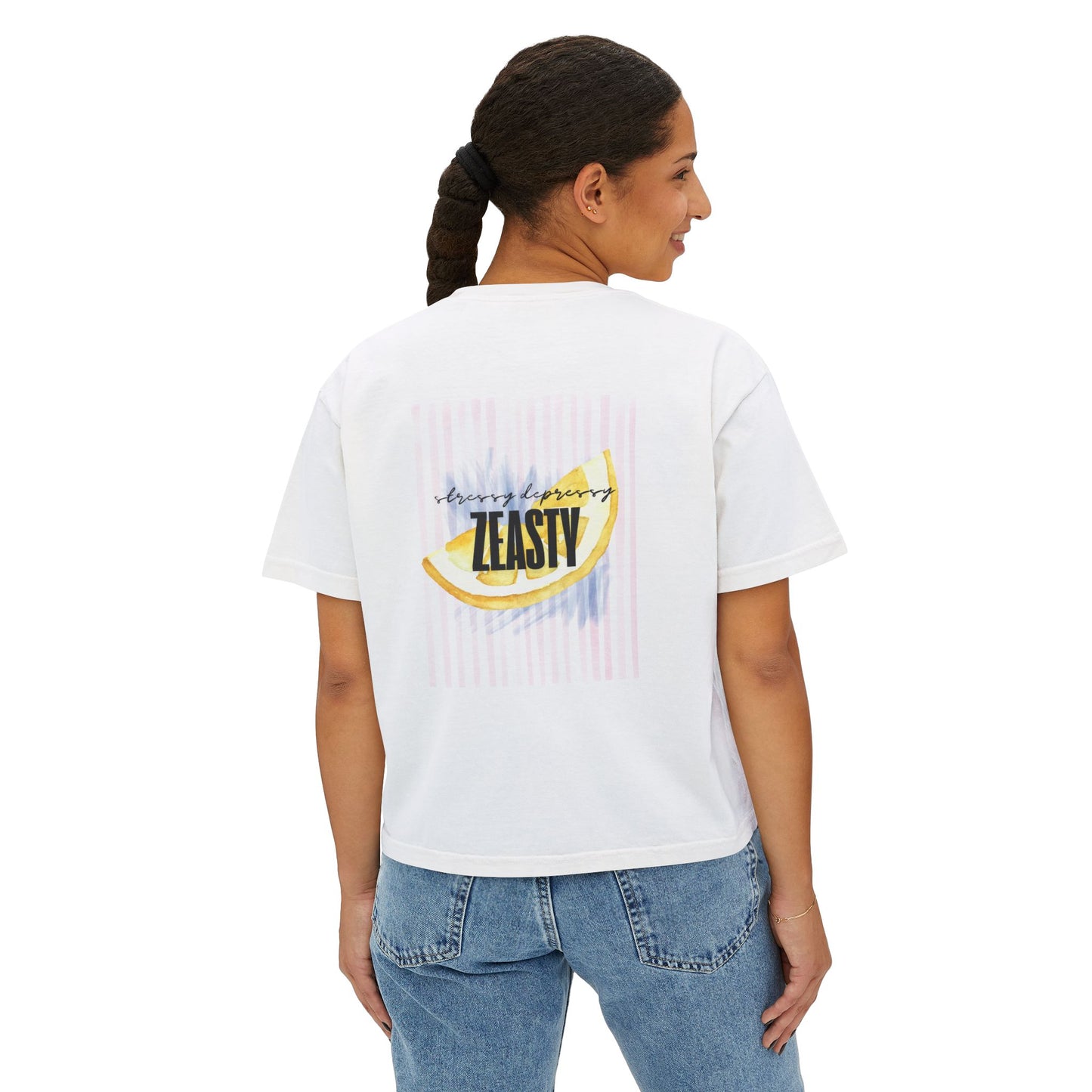 Easy Peasy | Stressy Depressy Boxy Tee