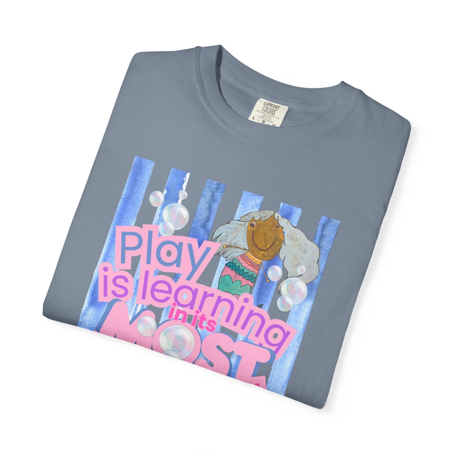 CUSTOM Early Learning Center T-Shirt — "Play is Learning" Preschool Teacher Tee