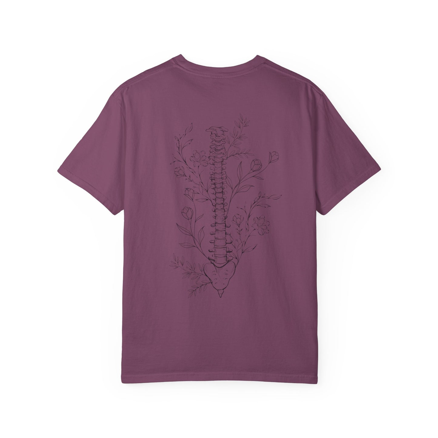 Life is better when your aligned | Floral Spine Tee | Cute Line Art Tee