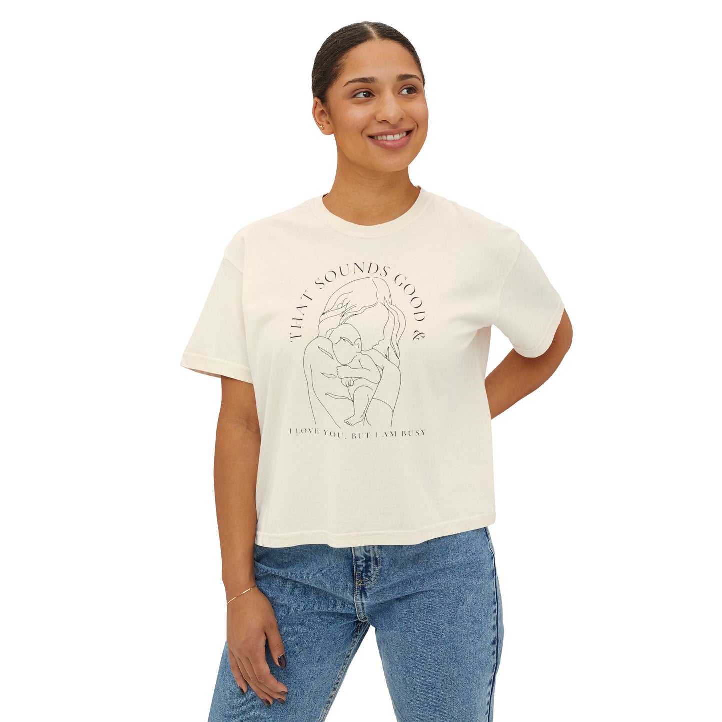 Motherhood Boxy Line Art Tee