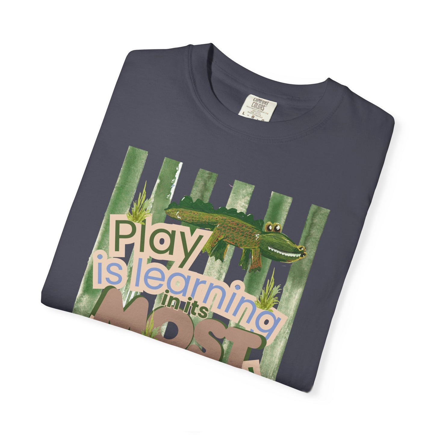 CUSTOM SHIRT FOR IVY LEAGUE ELC Play Is Learning T-Shirt — "Play is Learning the Most Natural Form" Preschool Teacher Tee