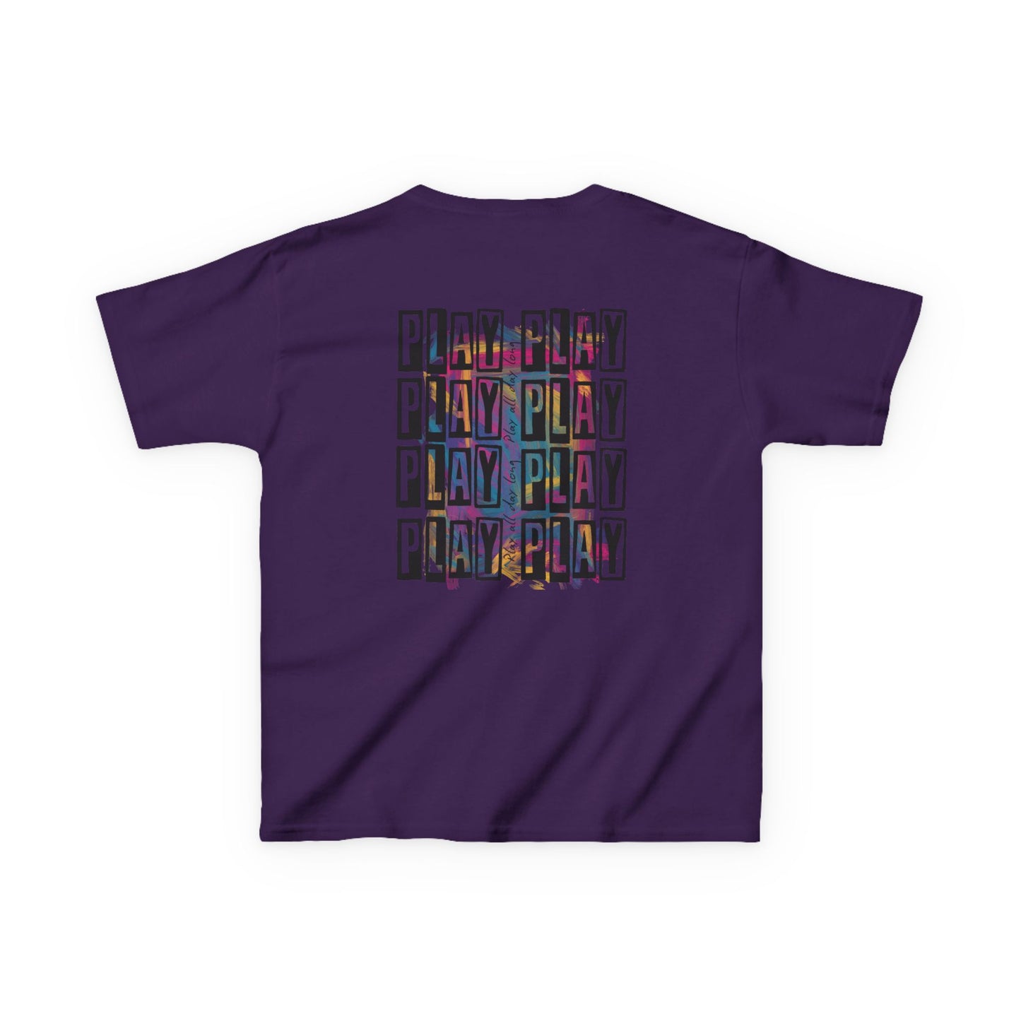 Kids Play All Day Print Narrative Brand Tee