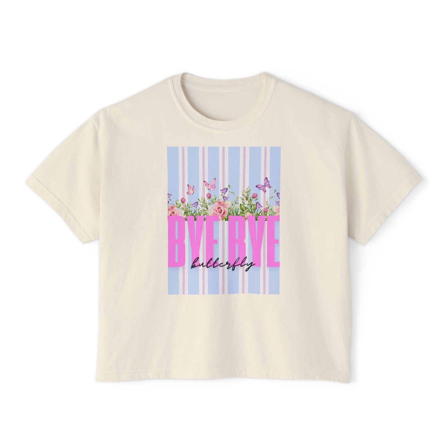 Women's Boxy Bye Bye Butterfly Tee