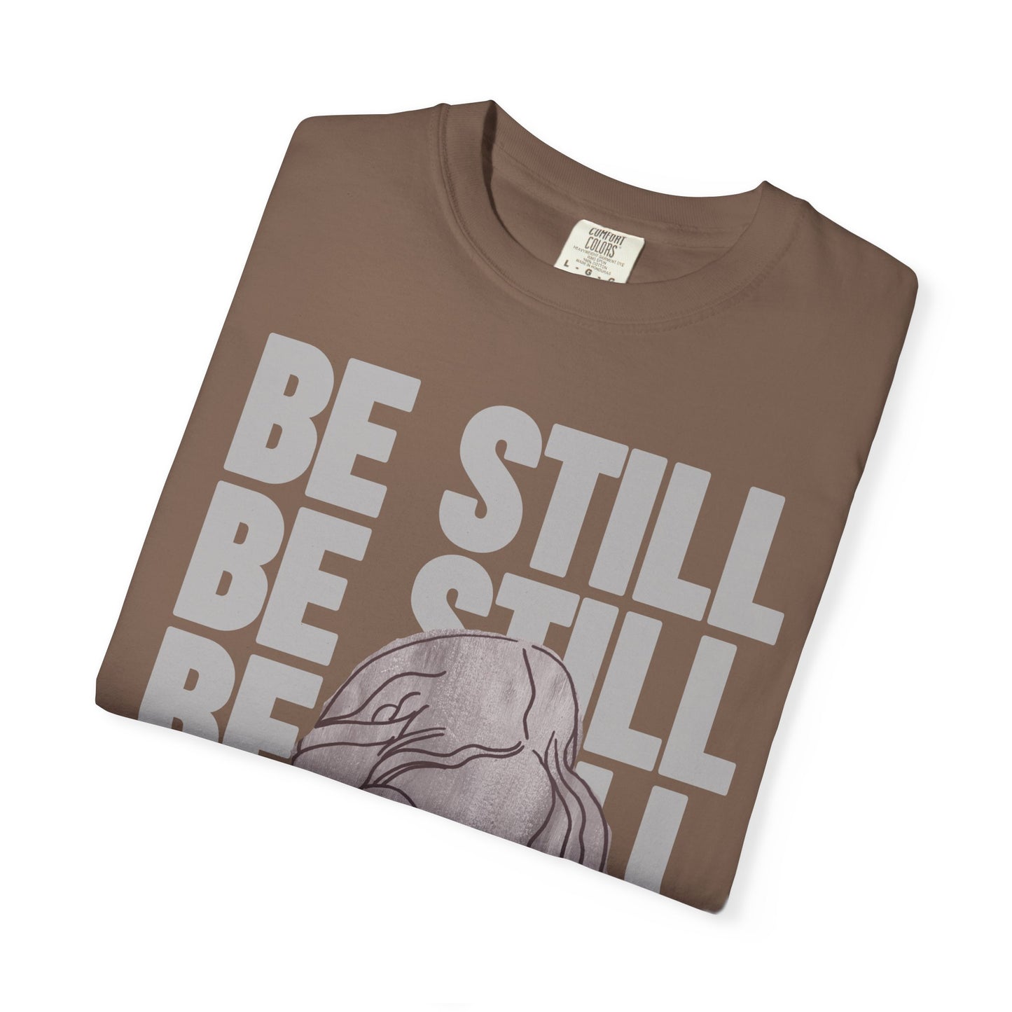 Be Still in Motherhood T-Shirt — Balancer of Chores + Cuddles, Messes + Magic