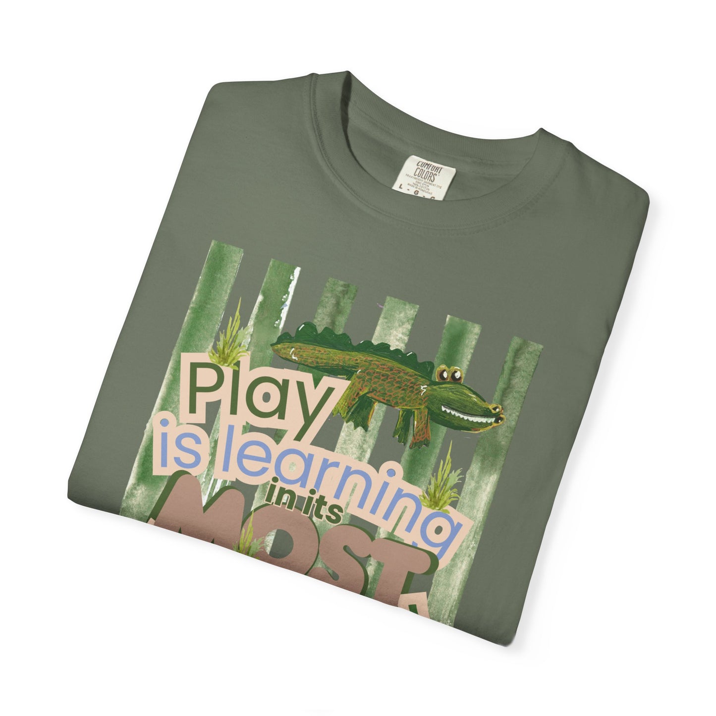 CUSTOM SHIRT FOR IVY LEAGUE ELC Play Is Learning T-Shirt — "Play is Learning the Most Natural Form" Preschool Teacher Tee