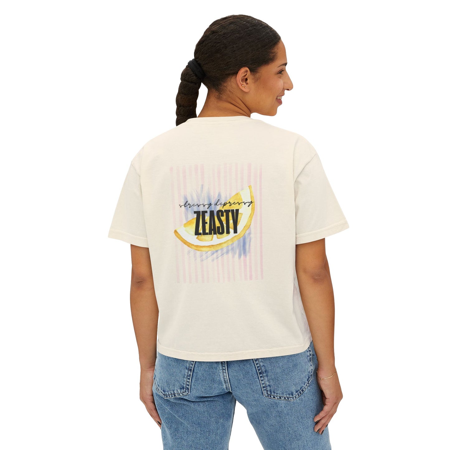 Easy Peasy | Stressy Depressy Boxy Tee