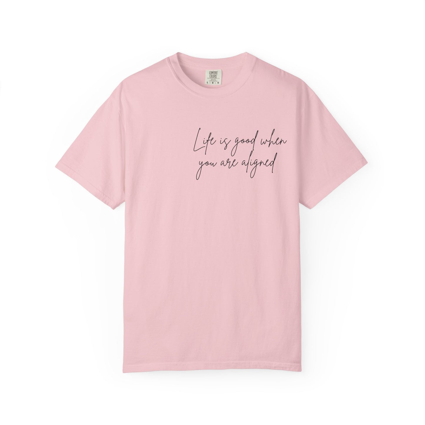 Life is better when your aligned | Floral Spine Tee | Cute Line Art Tee