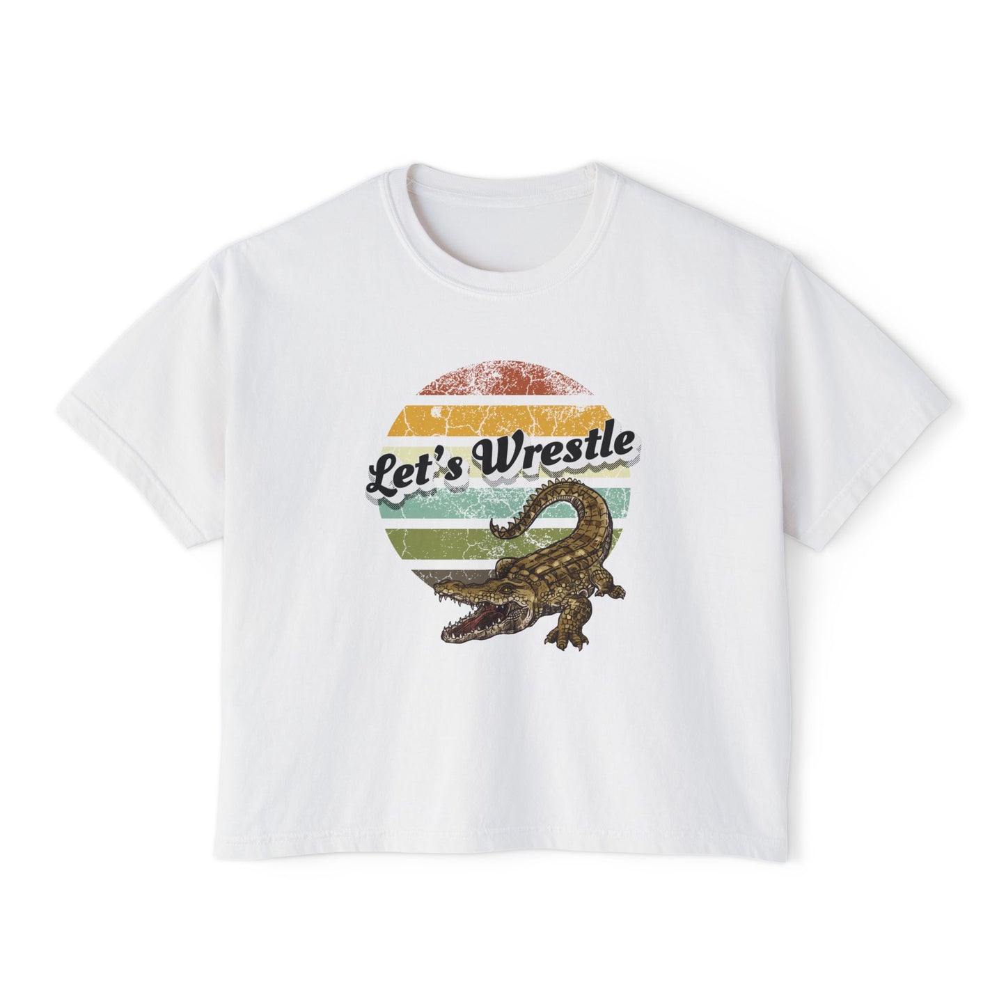 Let’s Wrestle Boxy Alligator Tee