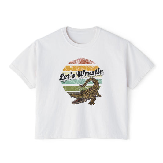 Let’s Wrestle Boxy Alligator Tee