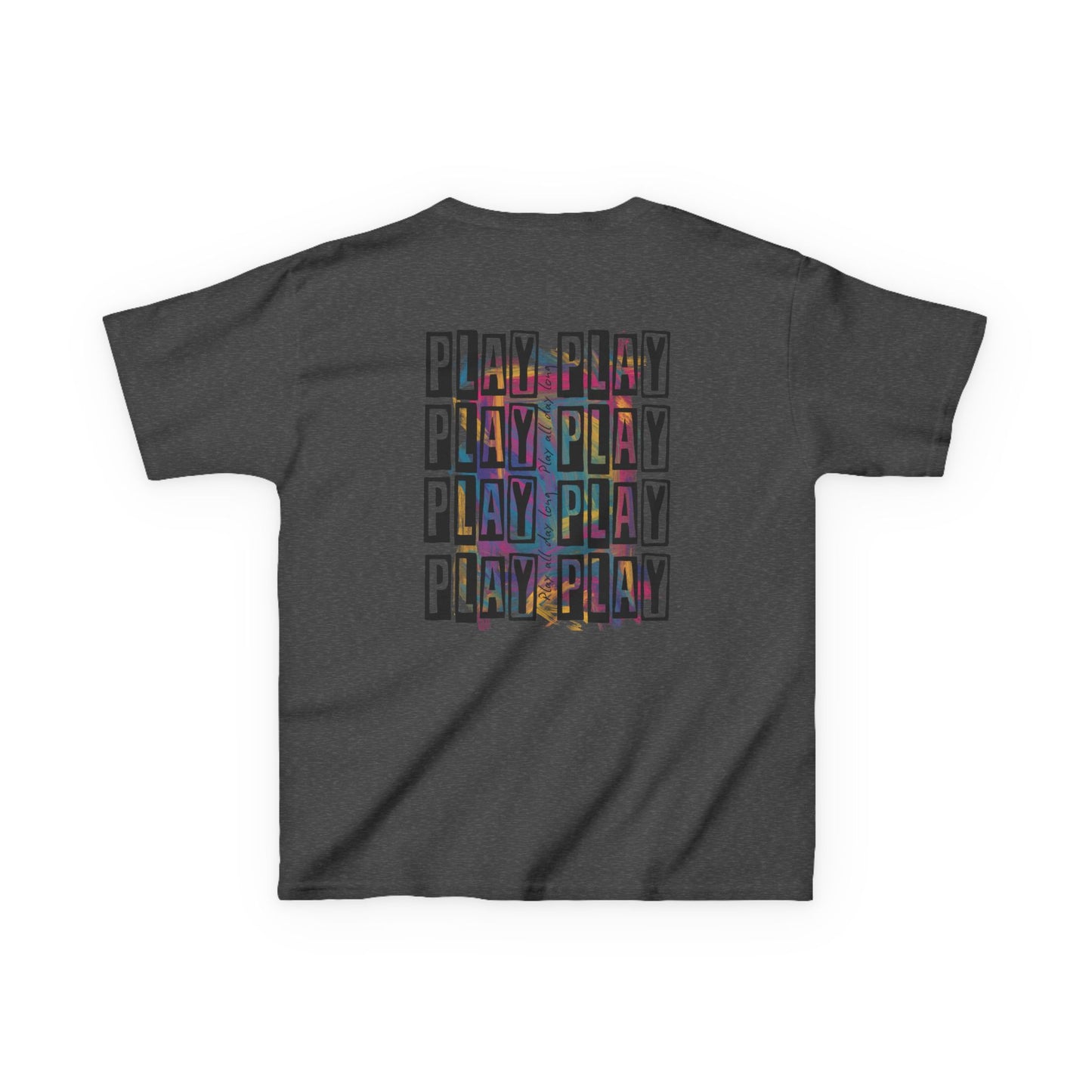Kids Play All Day Print Narrative Brand Tee