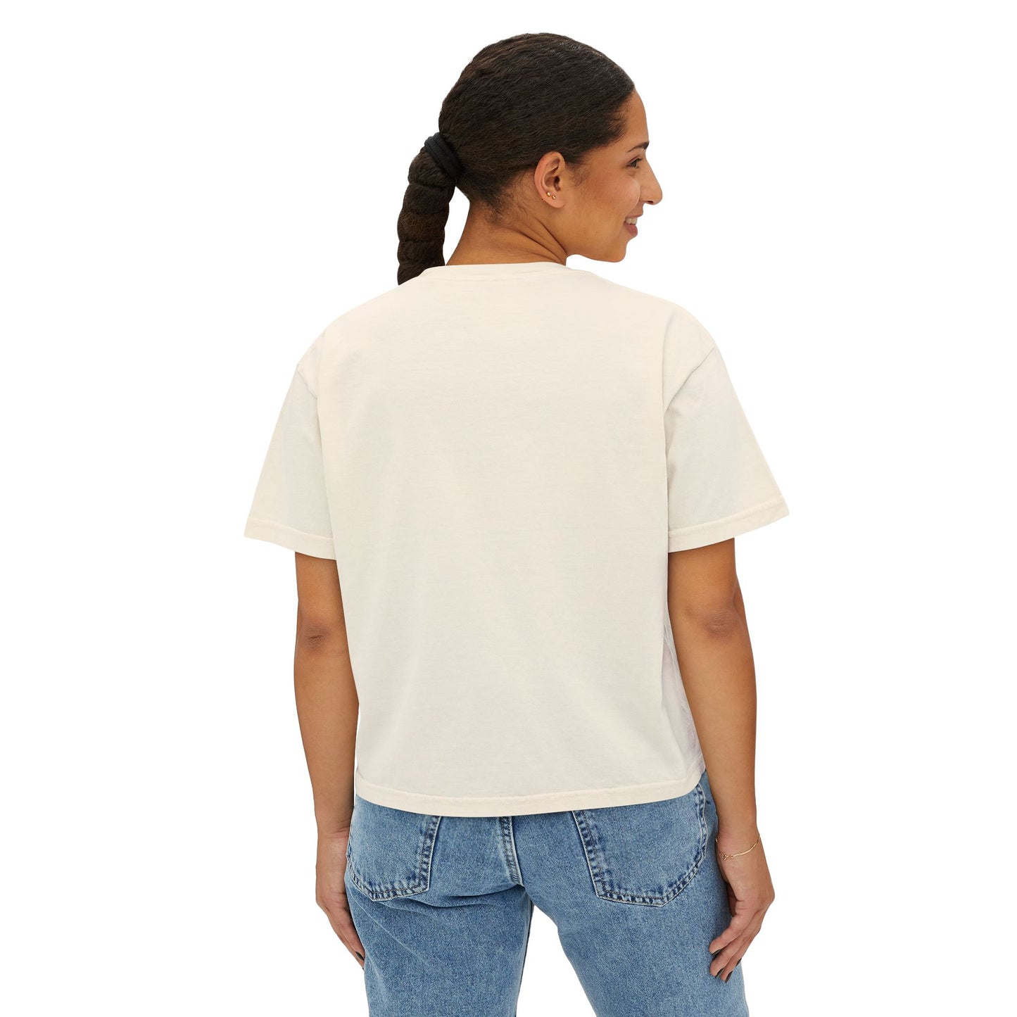 Checkered Enjoy Life Boxy Tee