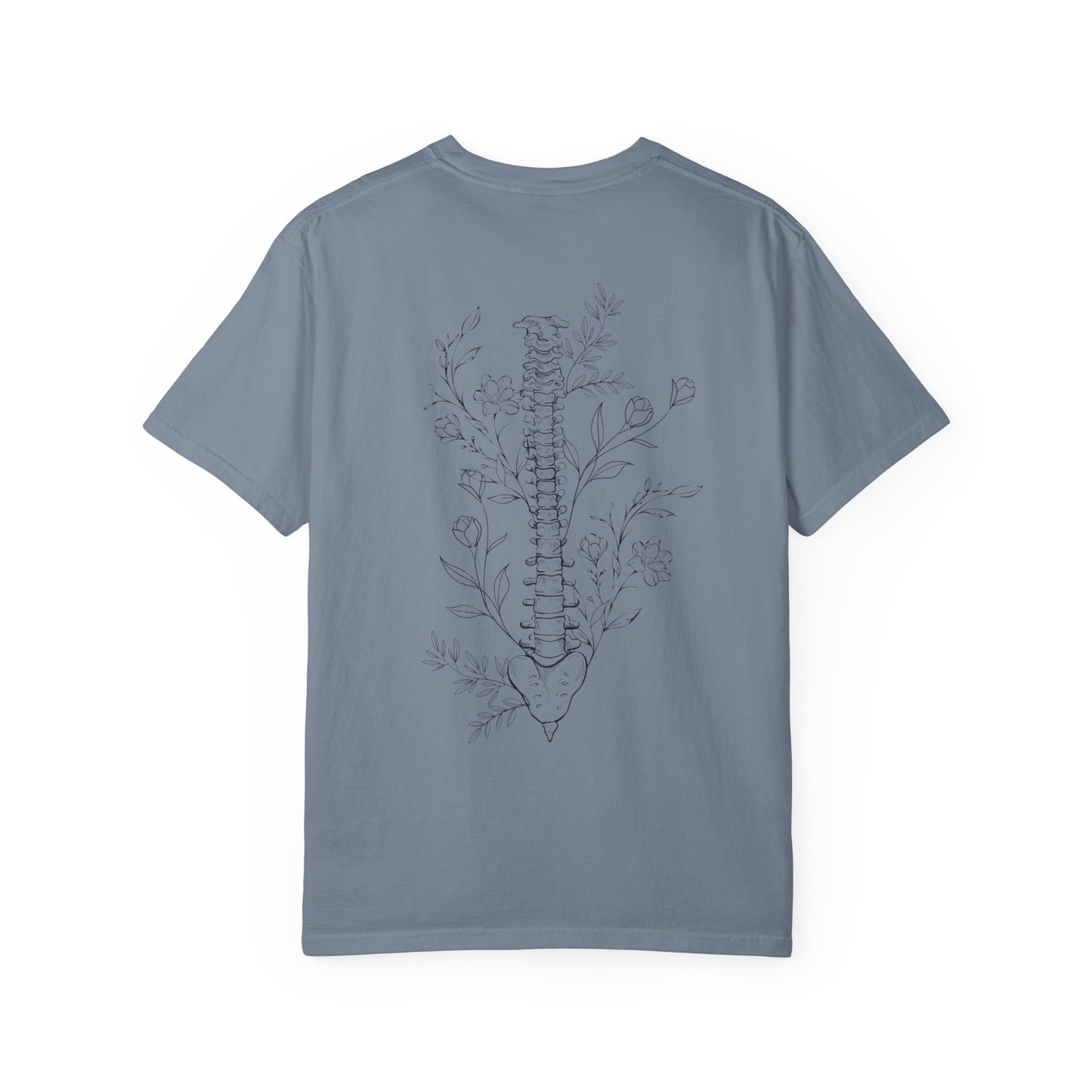 Life is better when your aligned | Floral Spine Tee | Cute Line Art Tee
