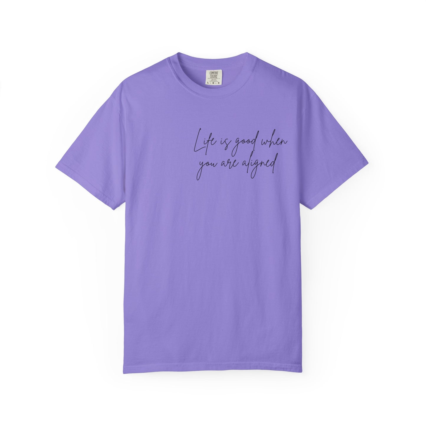 Life is better when your aligned | Floral Spine Tee | Cute Line Art Tee