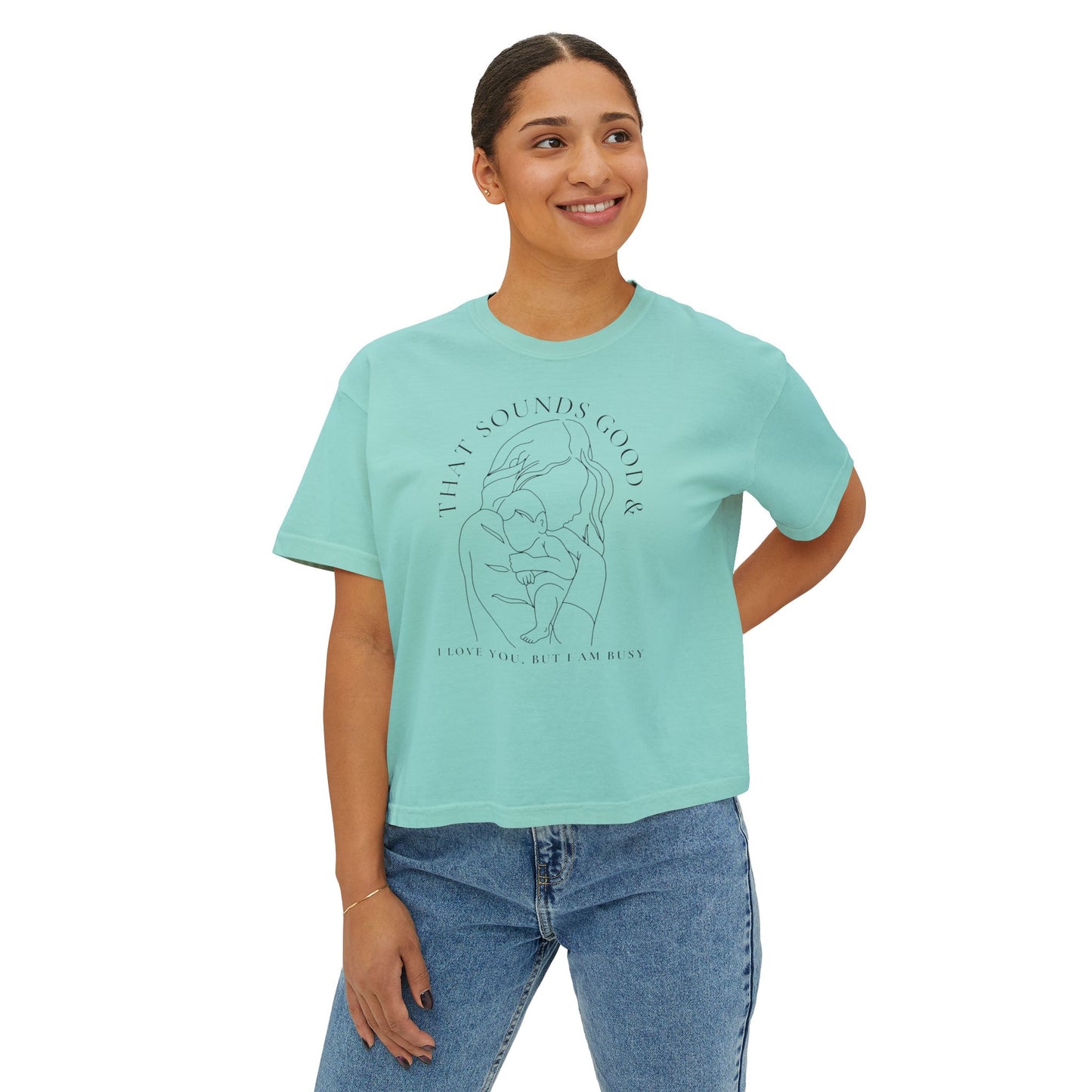 Motherhood Boxy Line Art Tee