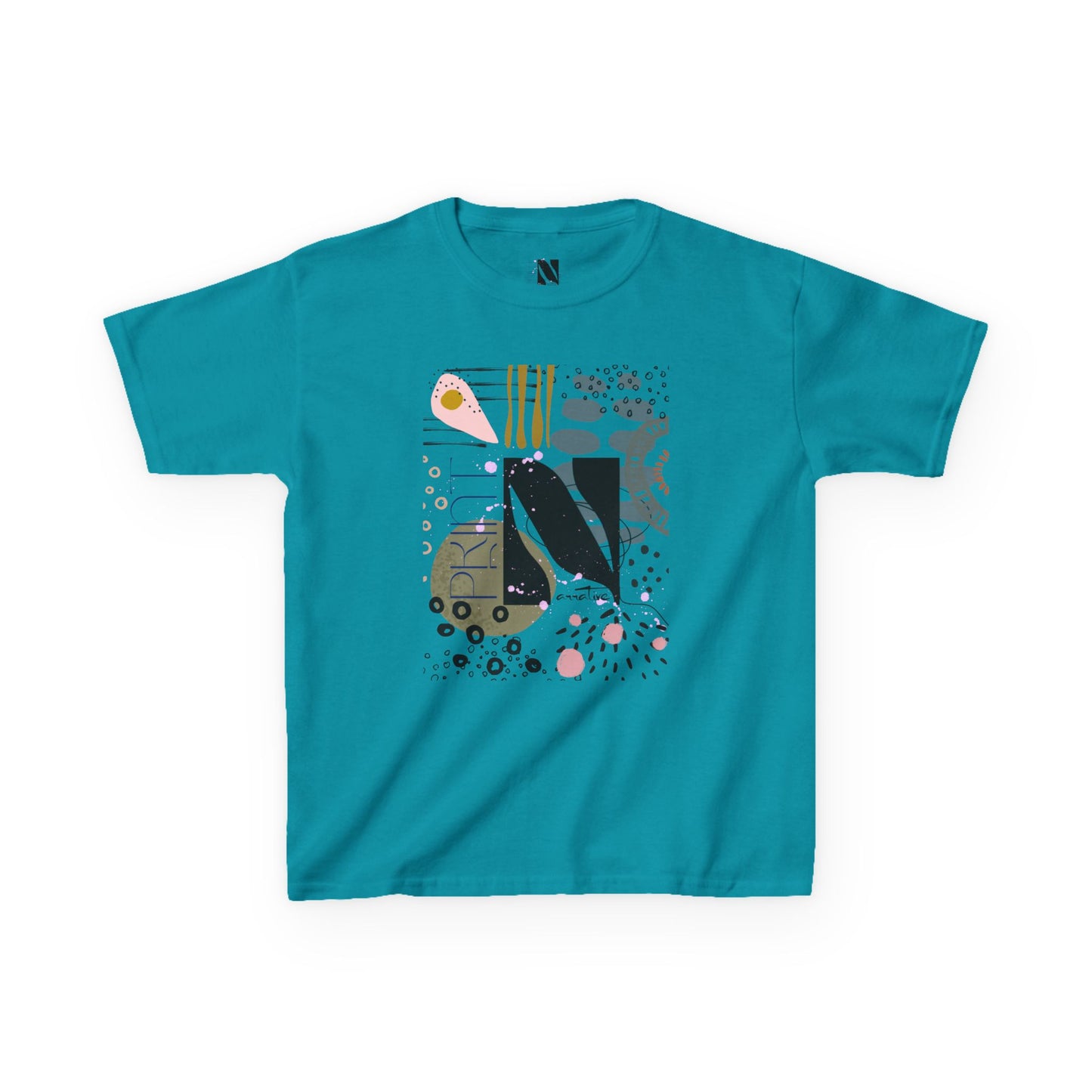 Kids Play All Day Print Narrative Brand Tee