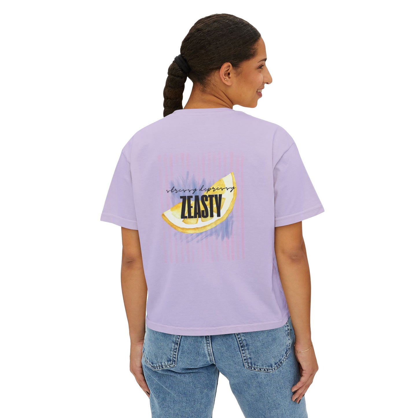 Easy Peasy | Stressy Depressy Boxy Tee