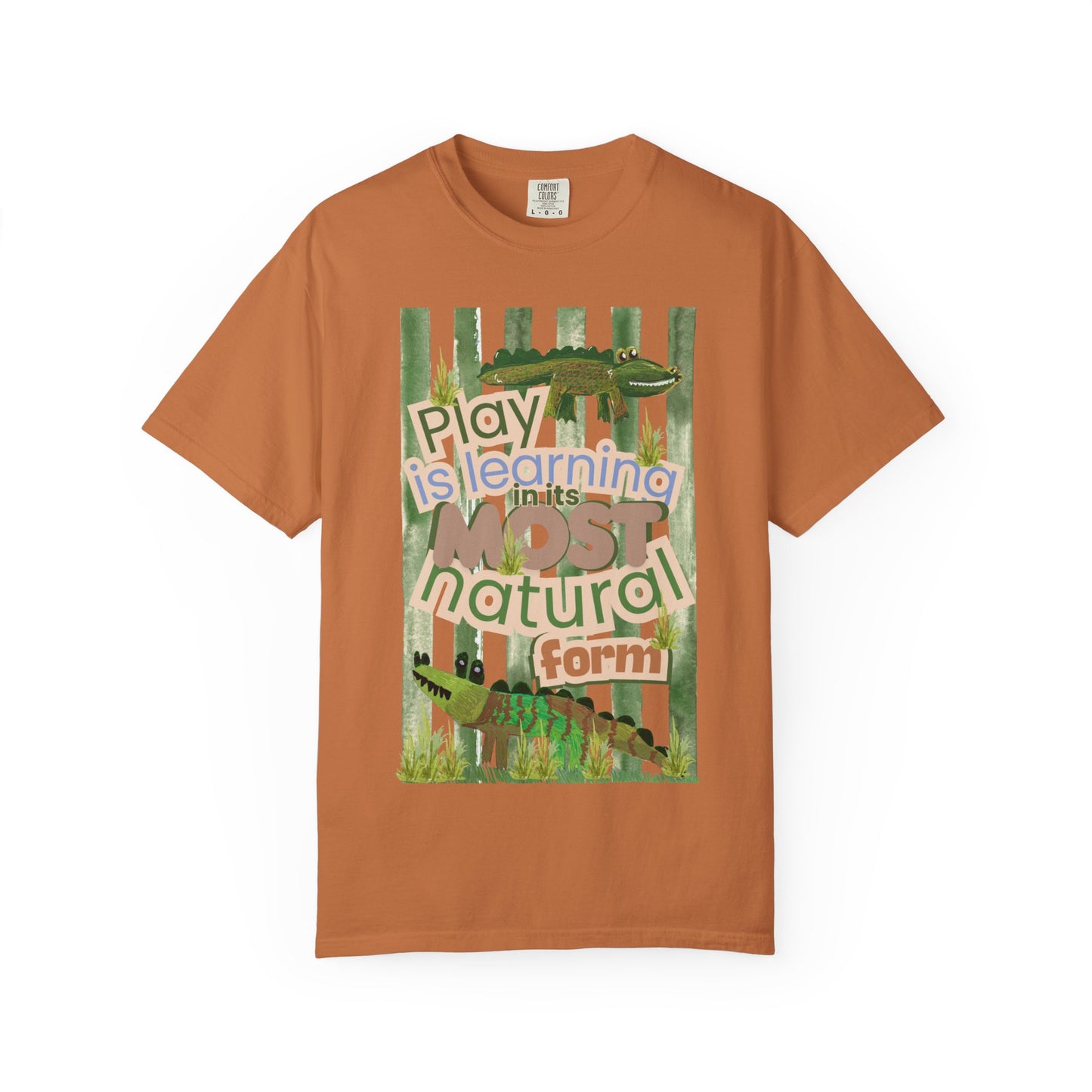 CUSTOM SHIRT FOR IVY LEAGUE ELC Play Is Learning T-Shirt — "Play is Learning the Most Natural Form" Preschool Teacher Tee