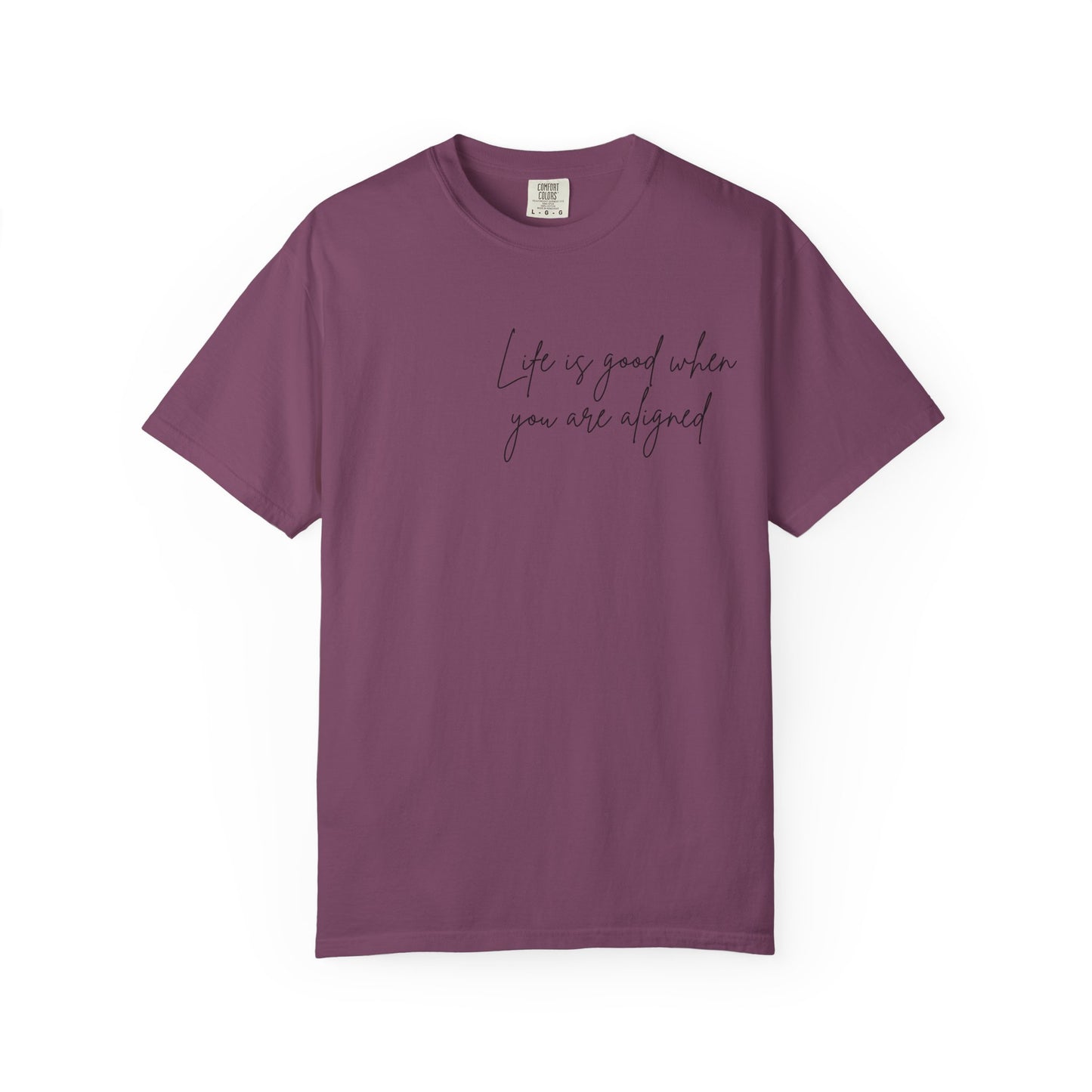 Life is better when your aligned | Floral Spine Tee | Cute Line Art Tee