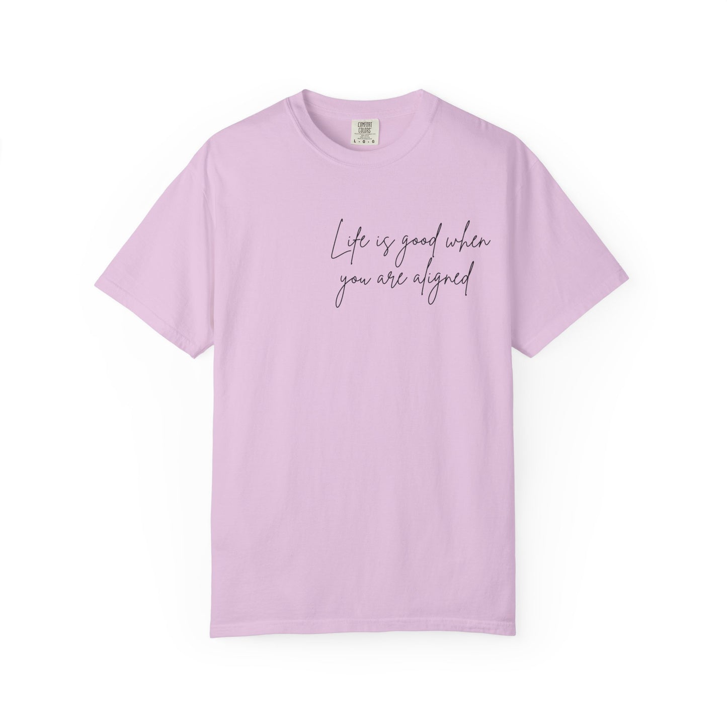 Life is better when your aligned | Floral Spine Tee | Cute Line Art Tee