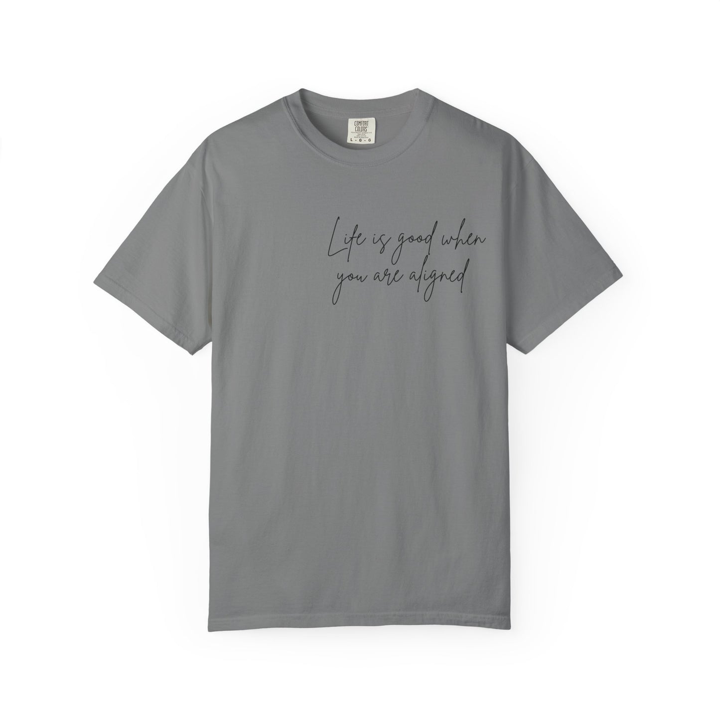 Life is better when your aligned | Floral Spine Tee | Cute Line Art Tee