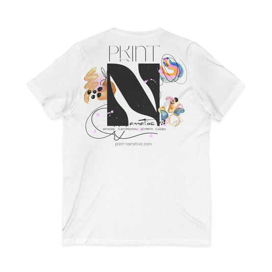 Unisex Jersey Short Sleeve V-Neck Tee