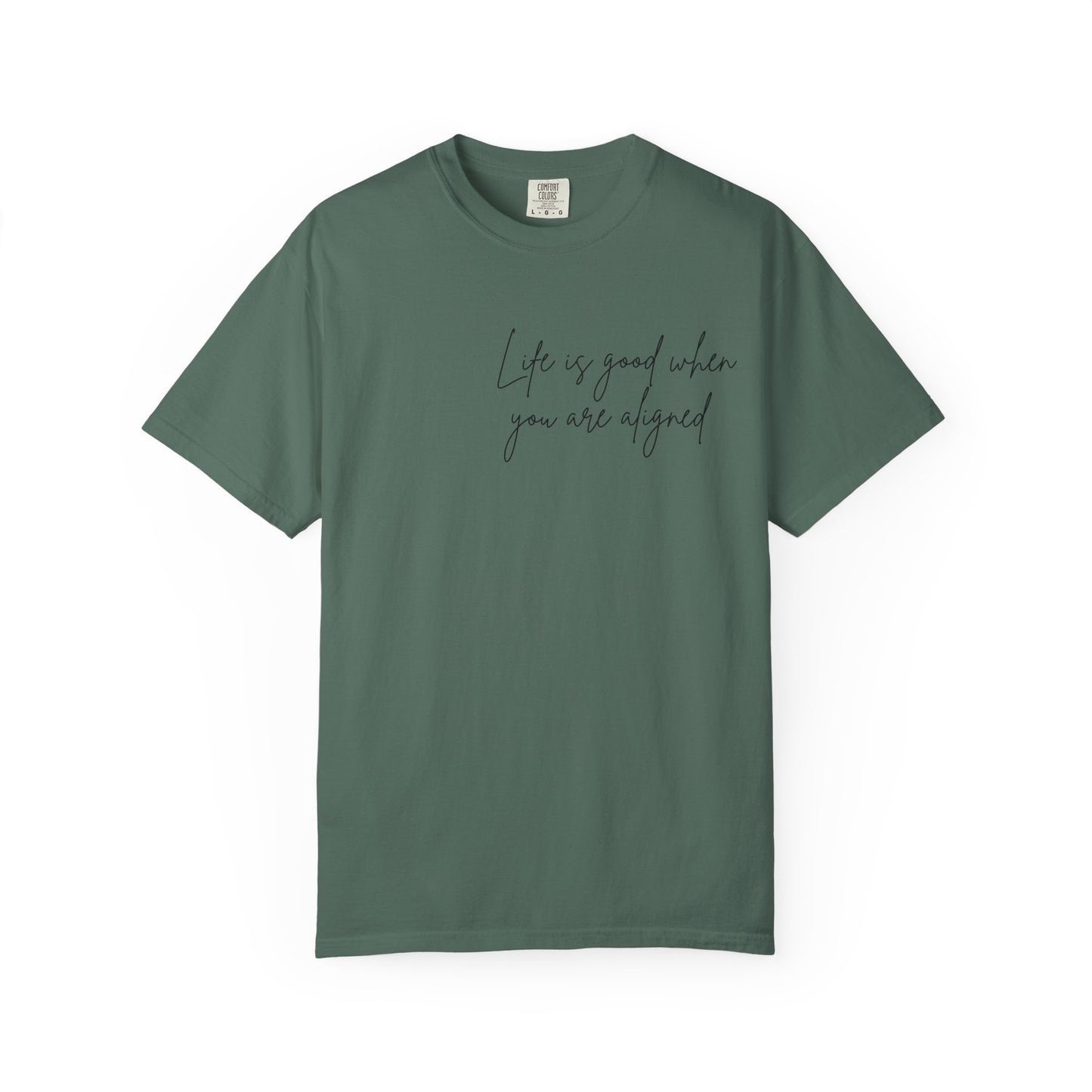 Life is better when your aligned | Floral Spine Tee | Cute Line Art Tee