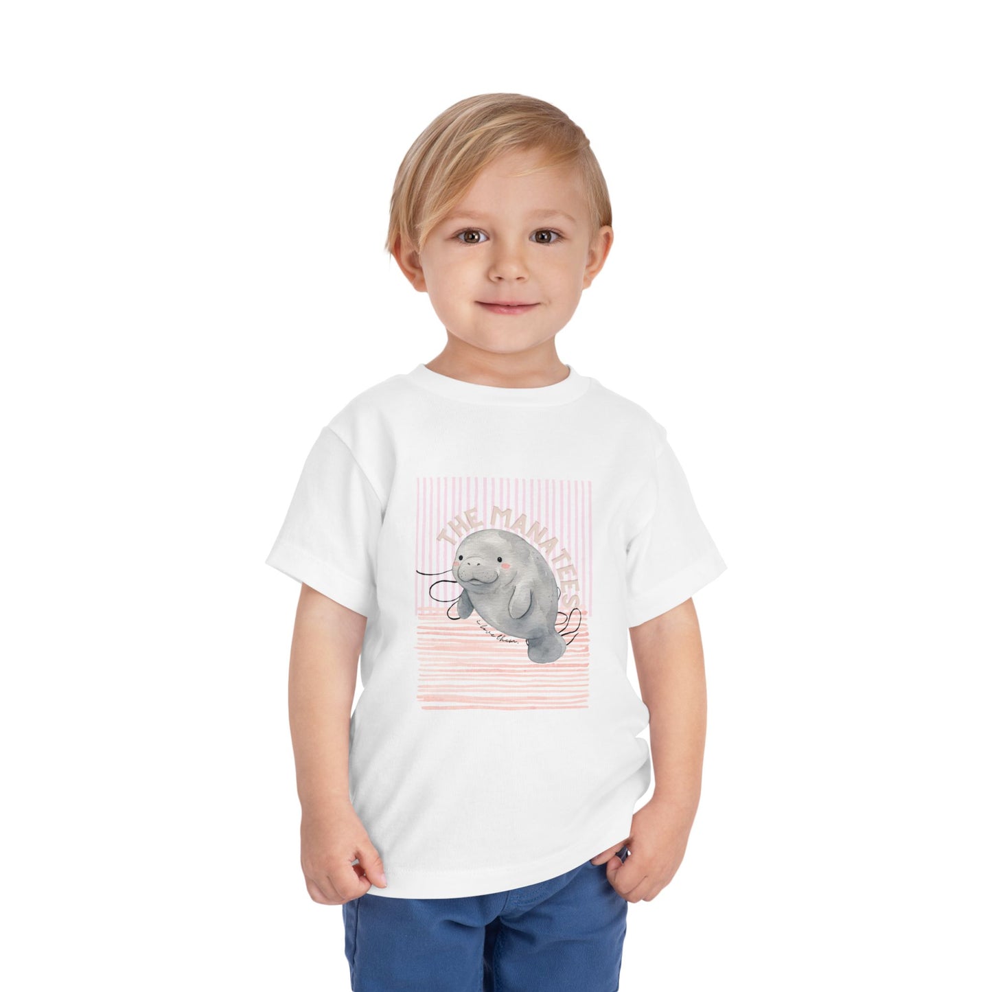 Toddler I Love The Manatees Short Sleeve Tee