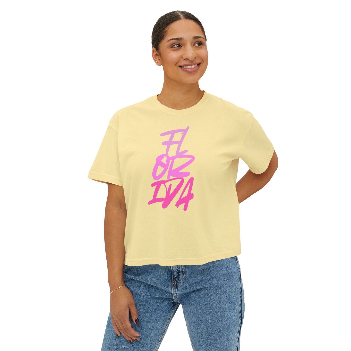 Women's Boxy Florida Tee | FL Cute Tee
