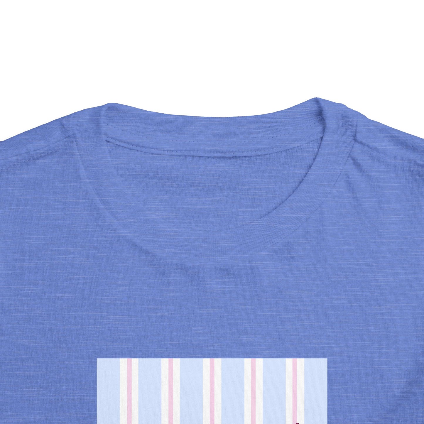 Toddler Tee — "Bye Bye" Floral Stripes Kids Shirt