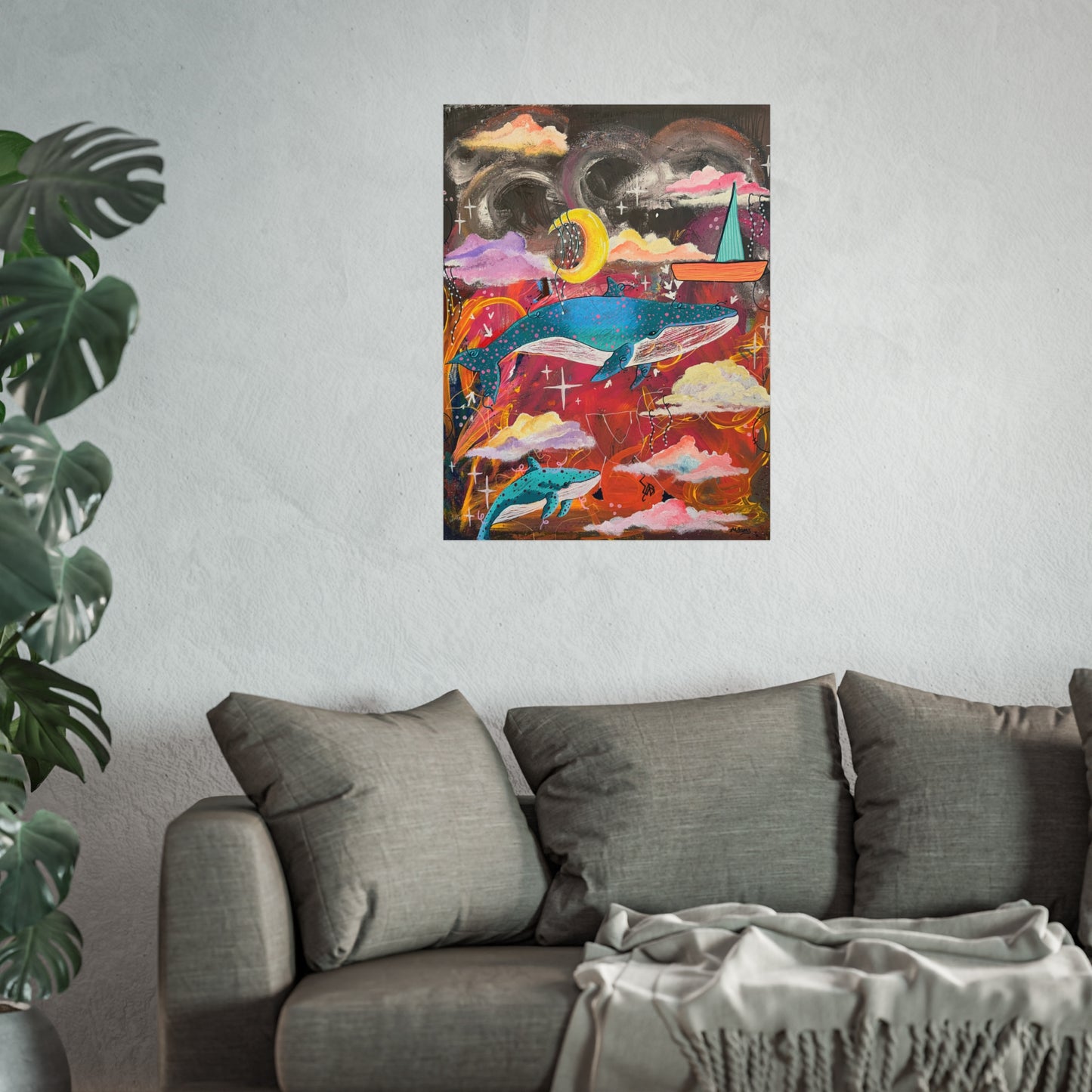 Whales Of The Sky- PRINT