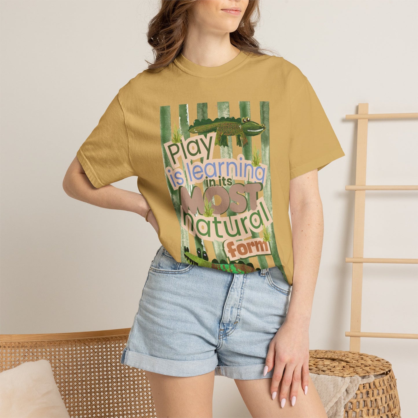 CUSTOM SHIRT FOR IVY LEAGUE ELC Play Is Learning T-Shirt — "Play is Learning the Most Natural Form" Preschool Teacher Tee