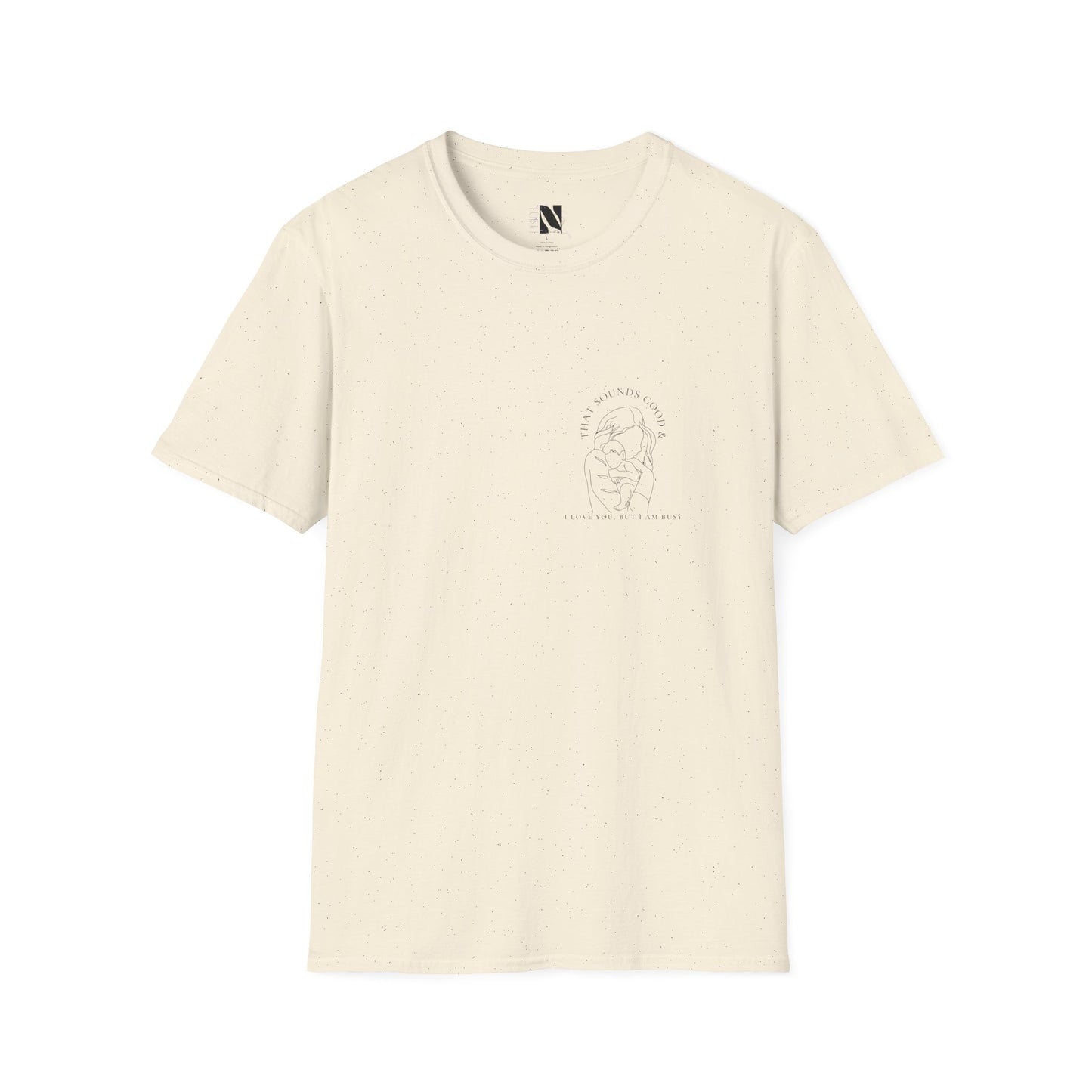 Motherhood Line Art Tee — Minimal Funny Mom Day-to-Day Shirt