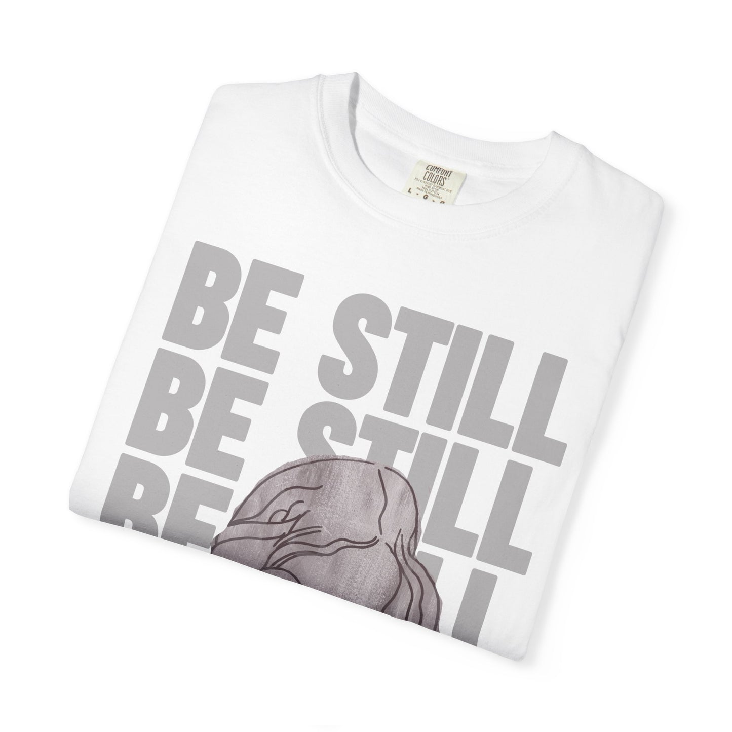 Be Still in Motherhood T-Shirt — Balancer of Chores + Cuddles, Messes + Magic