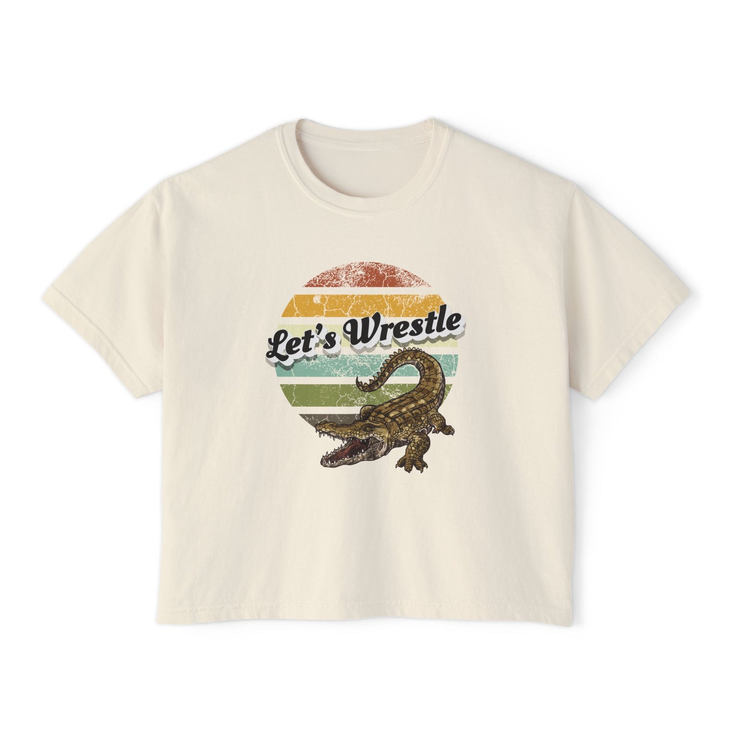 Let’s Wrestle Boxy Alligator Tee