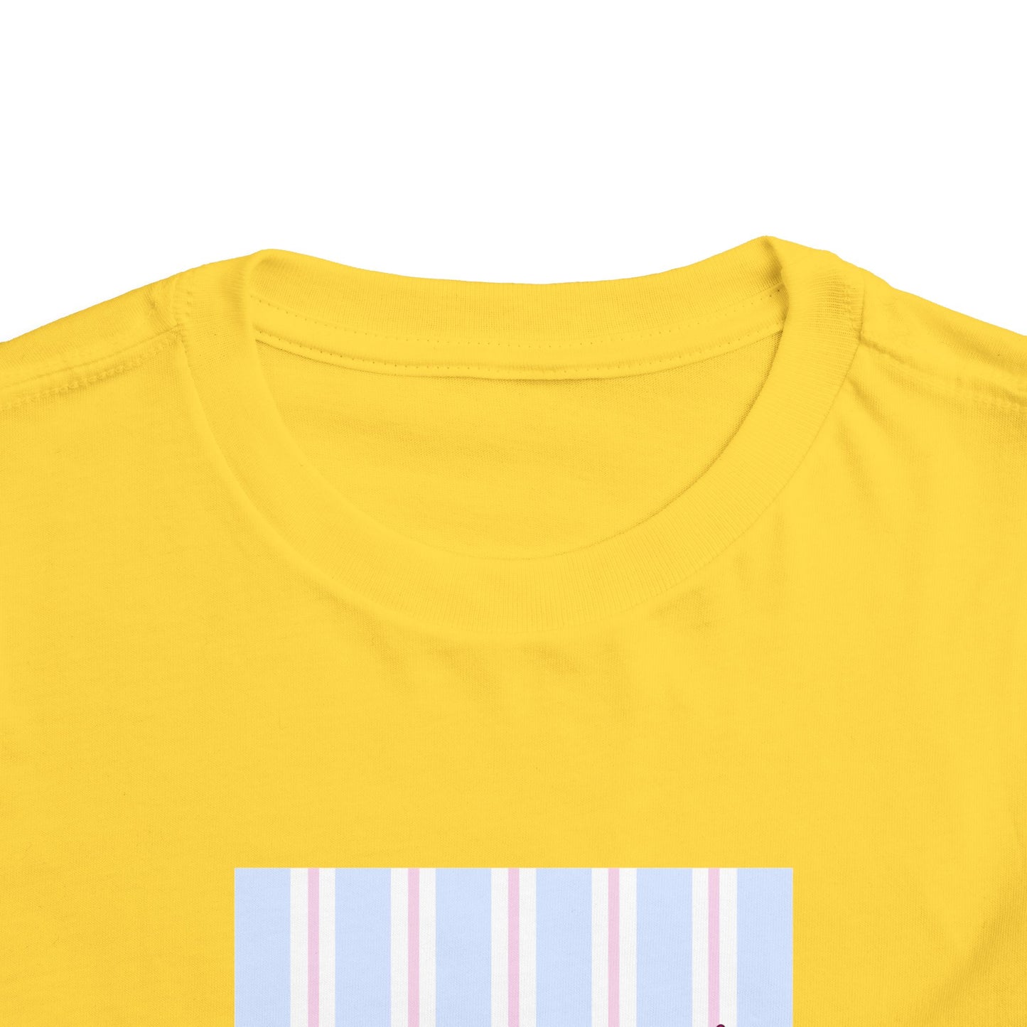 Toddler Tee — "Bye Bye" Floral Stripes Kids Shirt