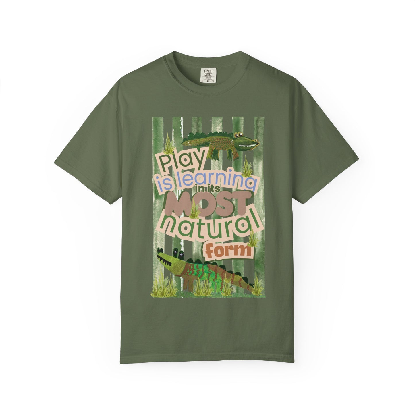 CUSTOM SHIRT FOR IVY LEAGUE ELC Play Is Learning T-Shirt — "Play is Learning the Most Natural Form" Preschool Teacher Tee