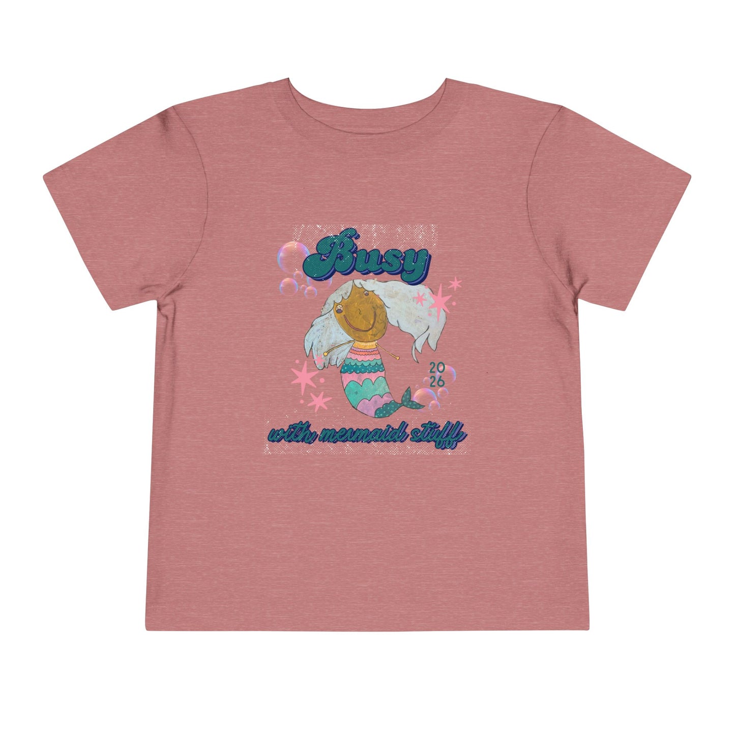 Mermaid Kids Tee — 'Busy with mermaid stuff' Toddler- Kids Short Sleeve Shirt