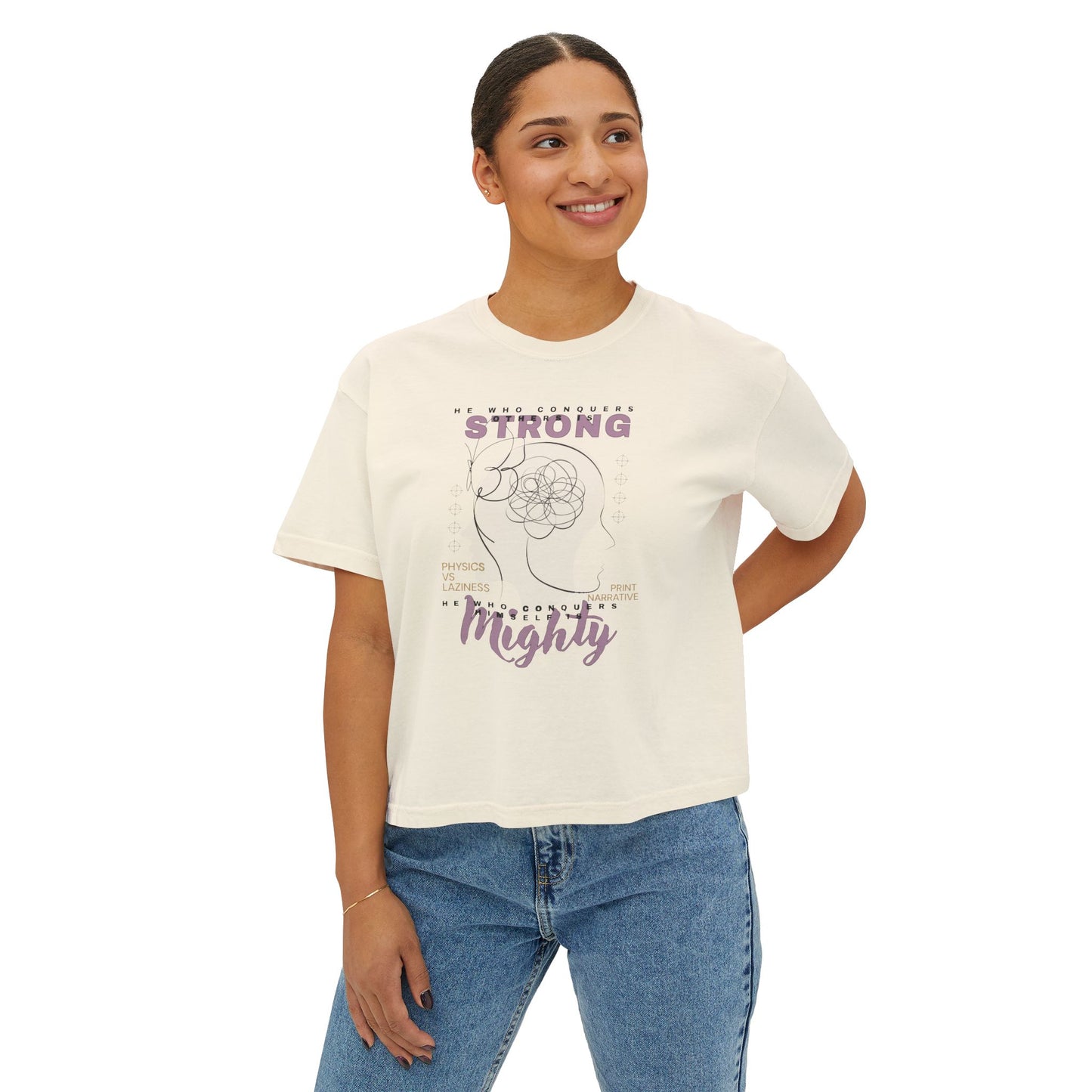 Conquer Cute Tee | You Are Mighty | Your Thoughts Matter TShirt