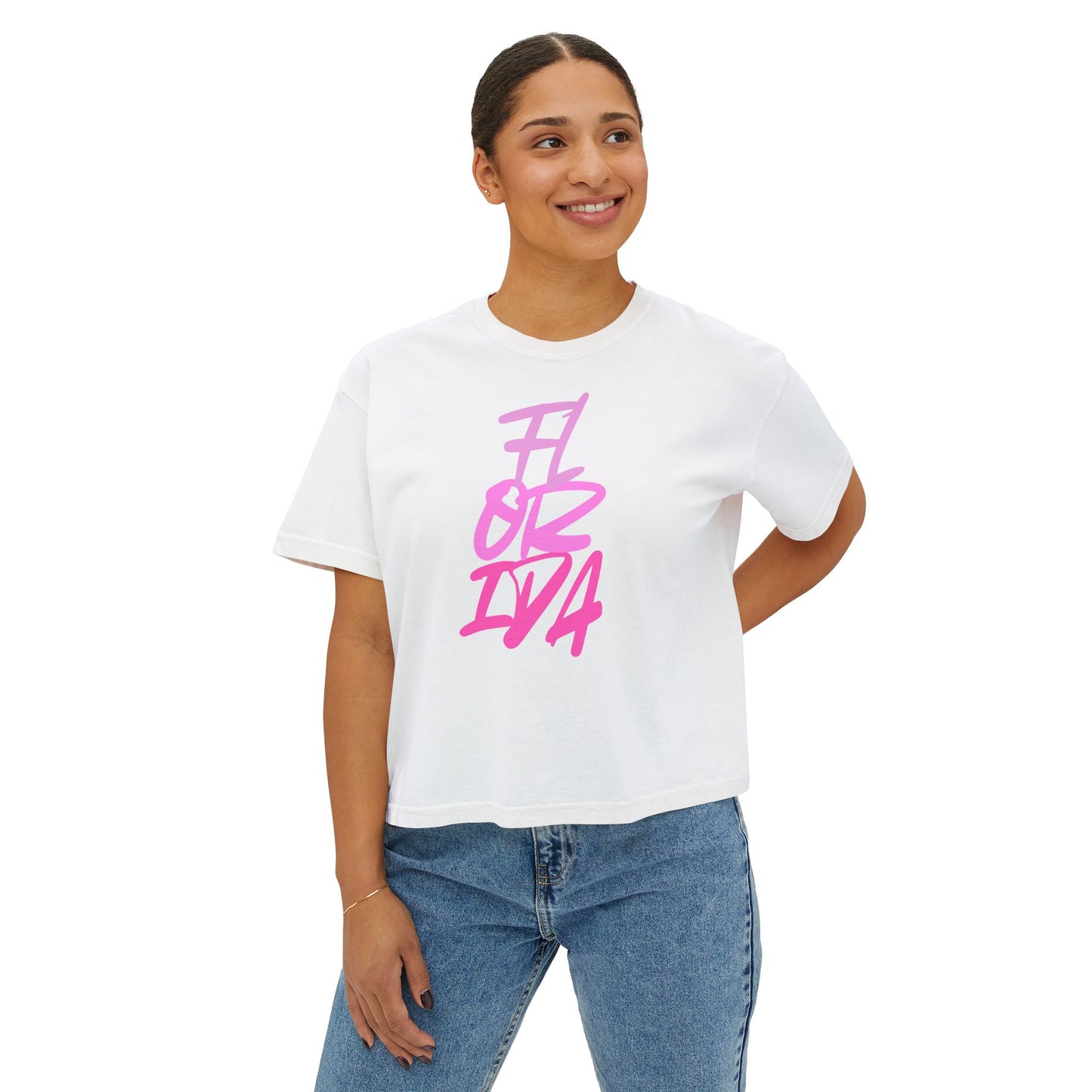 Women's Boxy Florida Tee | FL Cute Tee