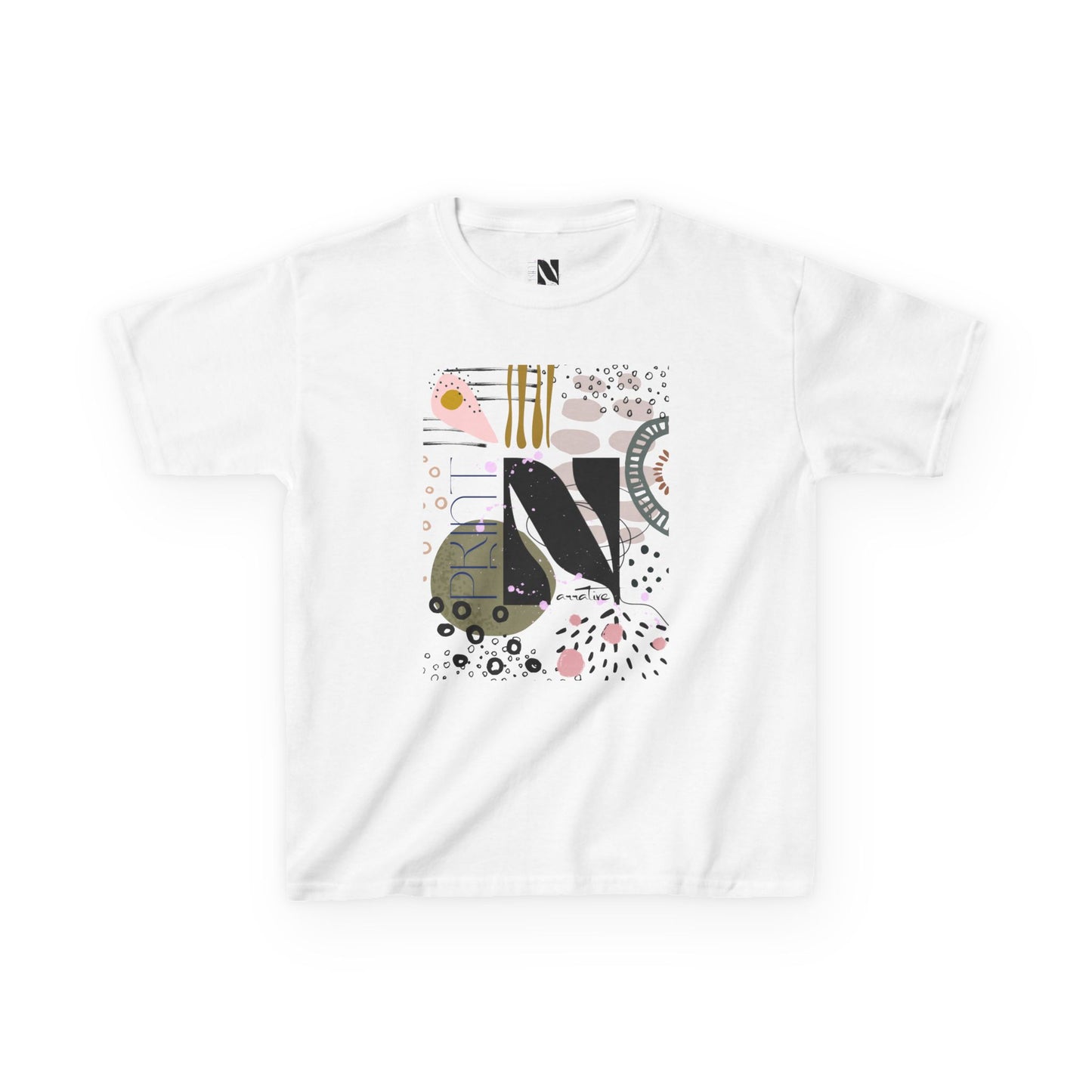 Kids Play All Day Print Narrative Brand Tee