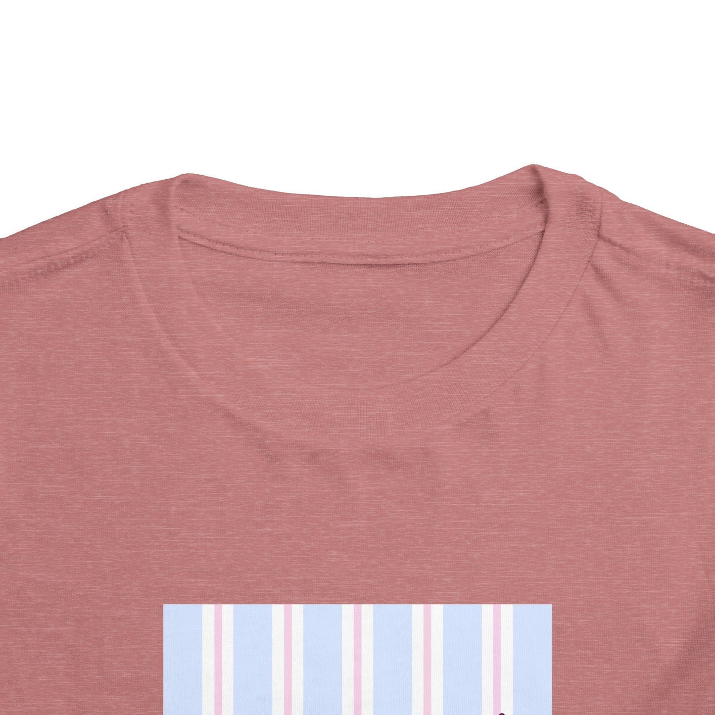 Toddler Tee — "Bye Bye" Floral Stripes Kids Shirt