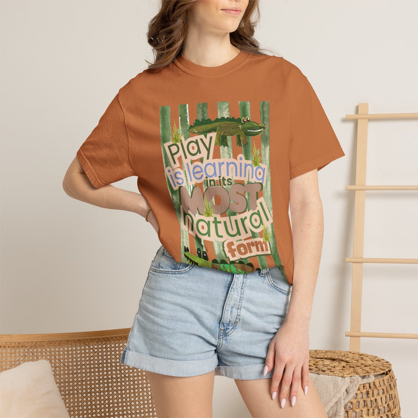 CUSTOM SHIRT FOR IVY LEAGUE ELC Play Is Learning T-Shirt — "Play is Learning the Most Natural Form" Preschool Teacher Tee