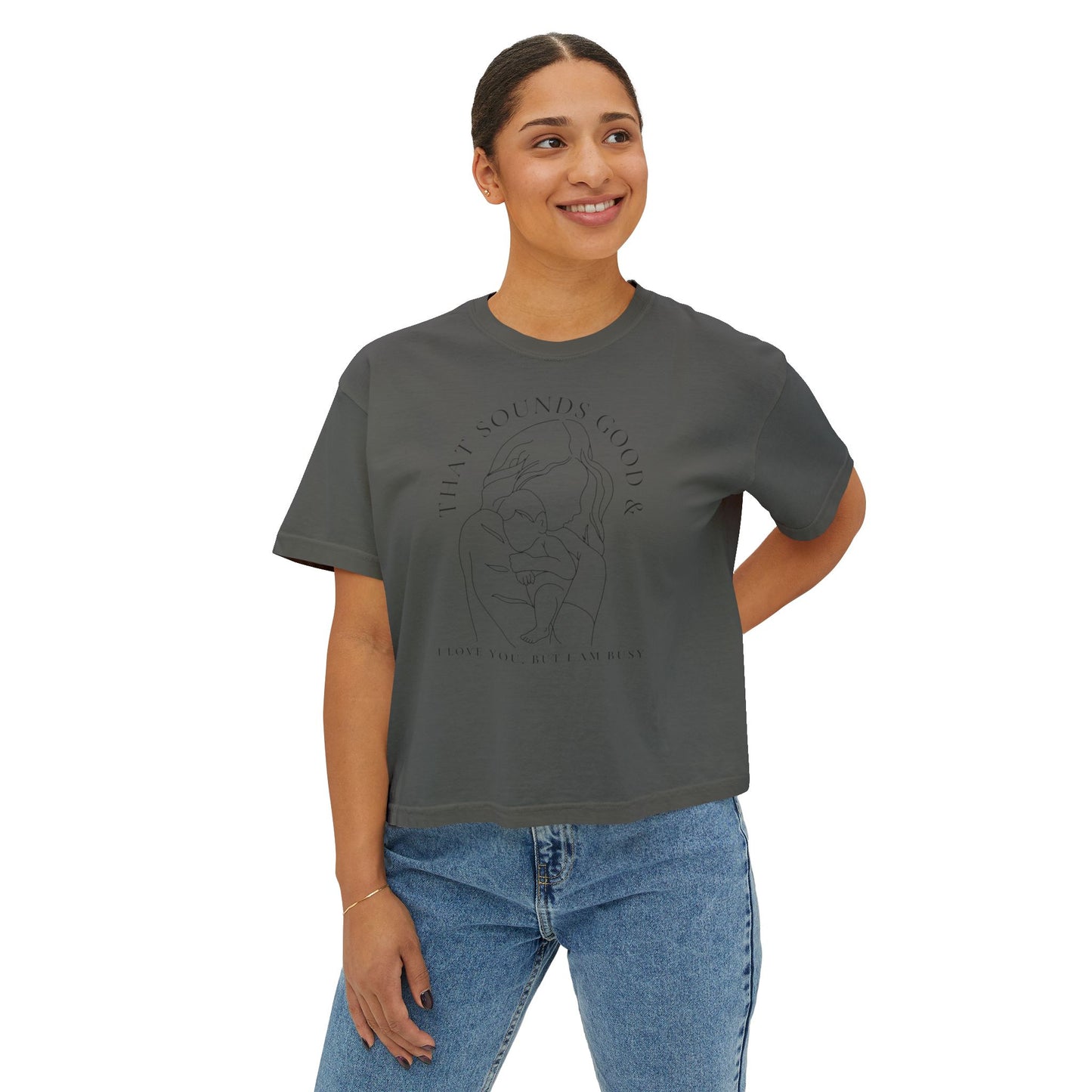 Motherhood Boxy Line Art Tee