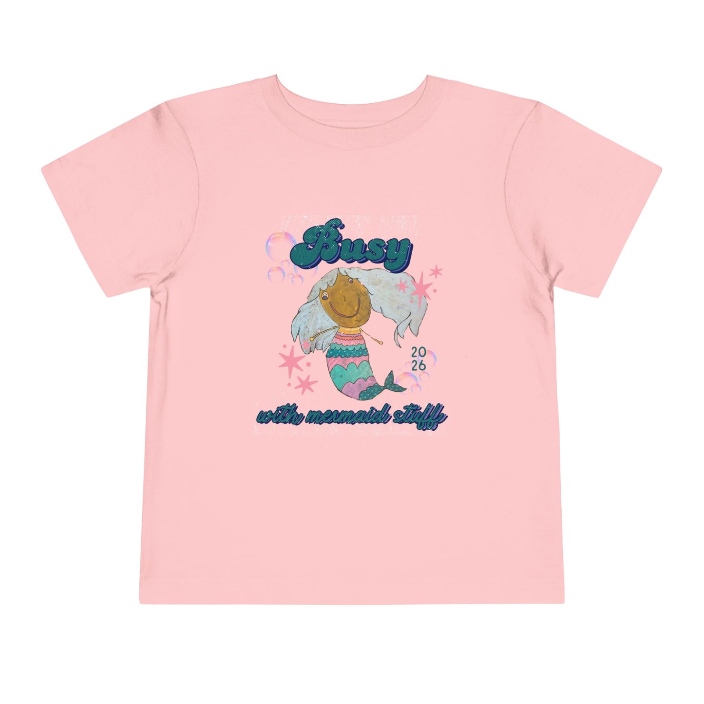 Mermaid Kids Tee — 'Busy with mermaid stuff' Toddler- Kids Short Sleeve Shirt
