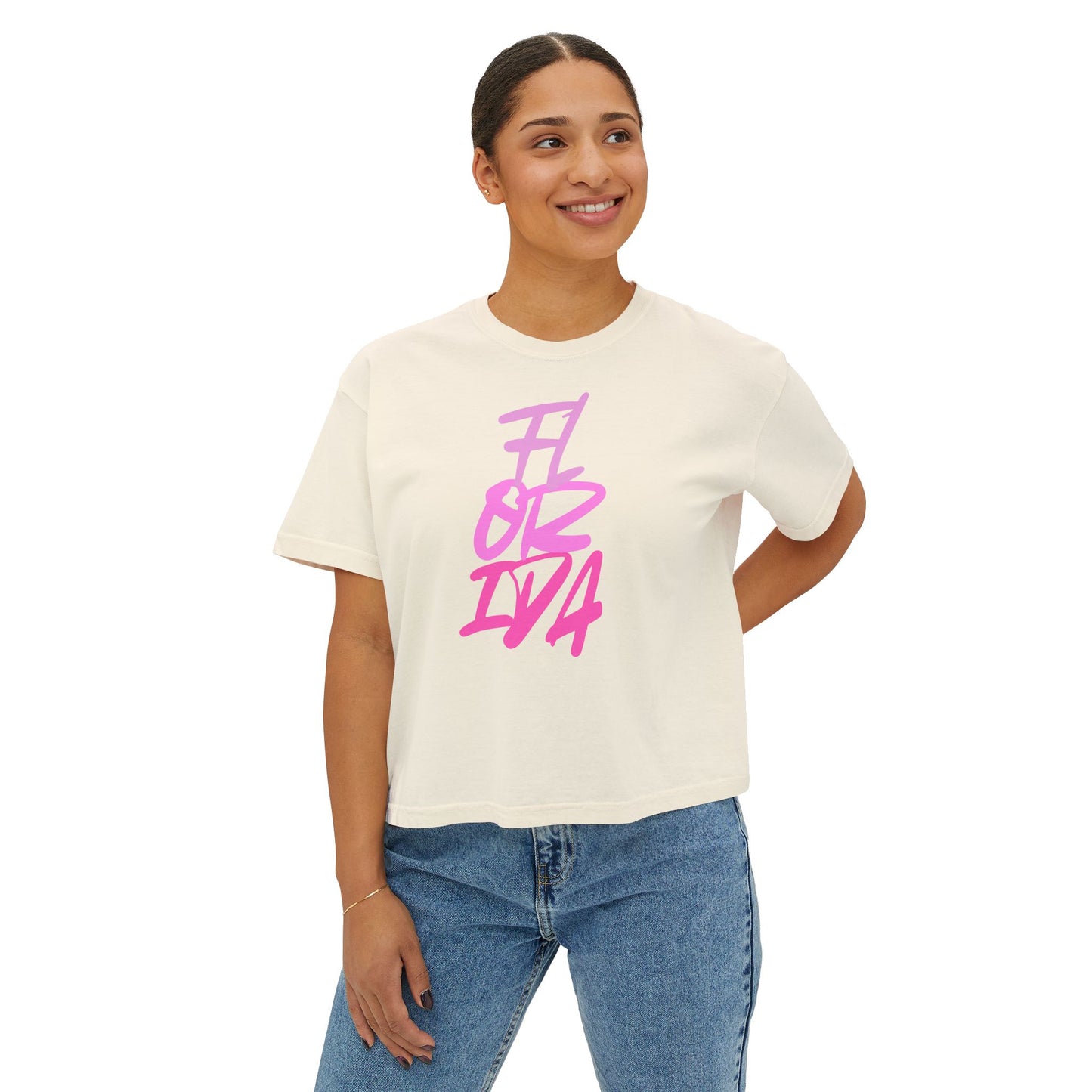 Women's Boxy Florida Tee | FL Cute Tee